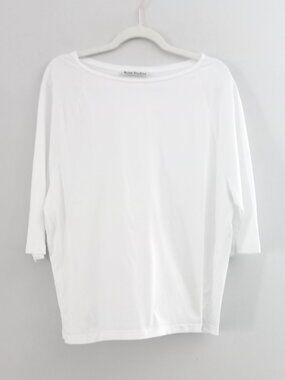 ACNE STUDIOS white raglan sleeve t-shirt